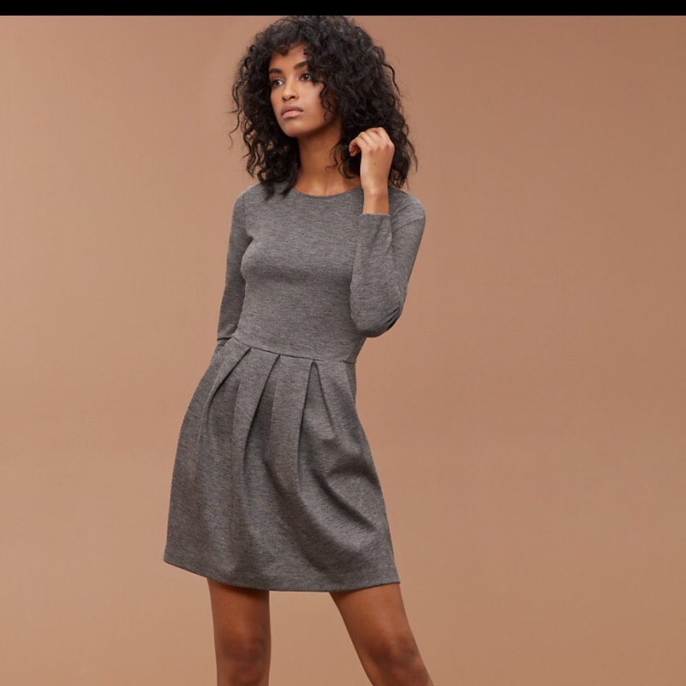 Aritzia Talula Burgundy Fit and Flare